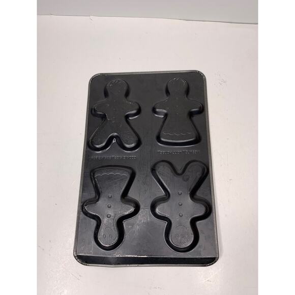 Nestle Toll House Cookie Kids Baking Pan Gingerbread Girl Boy 10x7" METAL - Picture 5 of 6